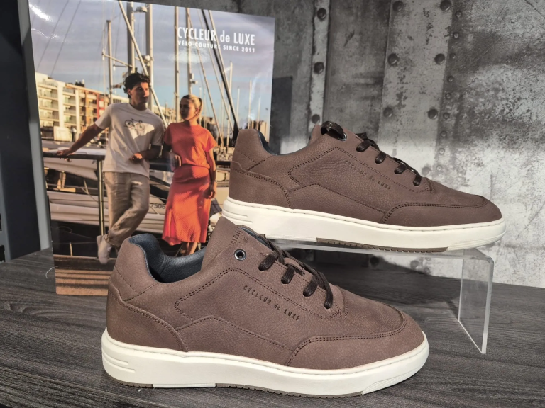 Cycleur de Luxe sneaker genarfd leer bruin